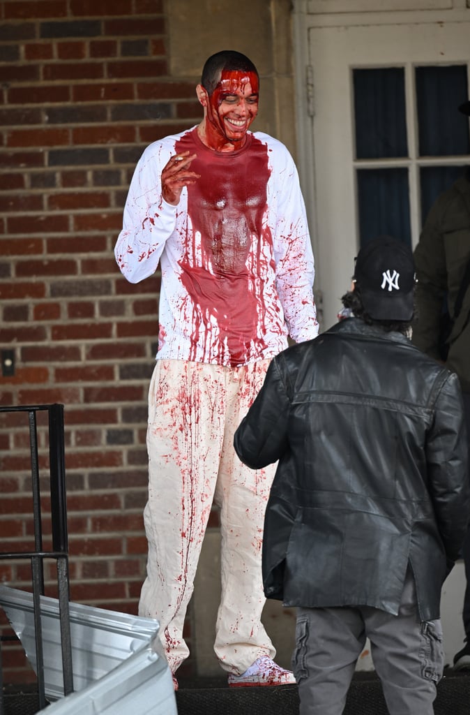 Pete Davidson Covered in Blood on the Set of The Home