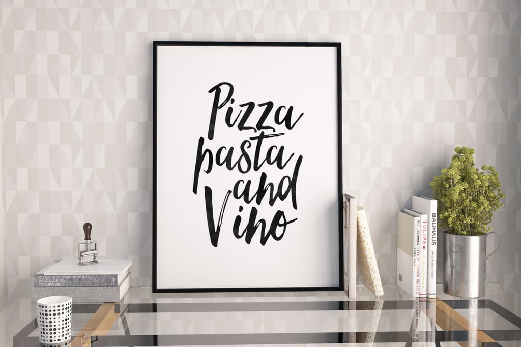 Pizza Pasta and Vino Print ($6)