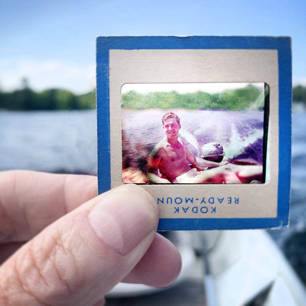 Photographer Uses Dad's Slides in a Photo Tribute to Parents