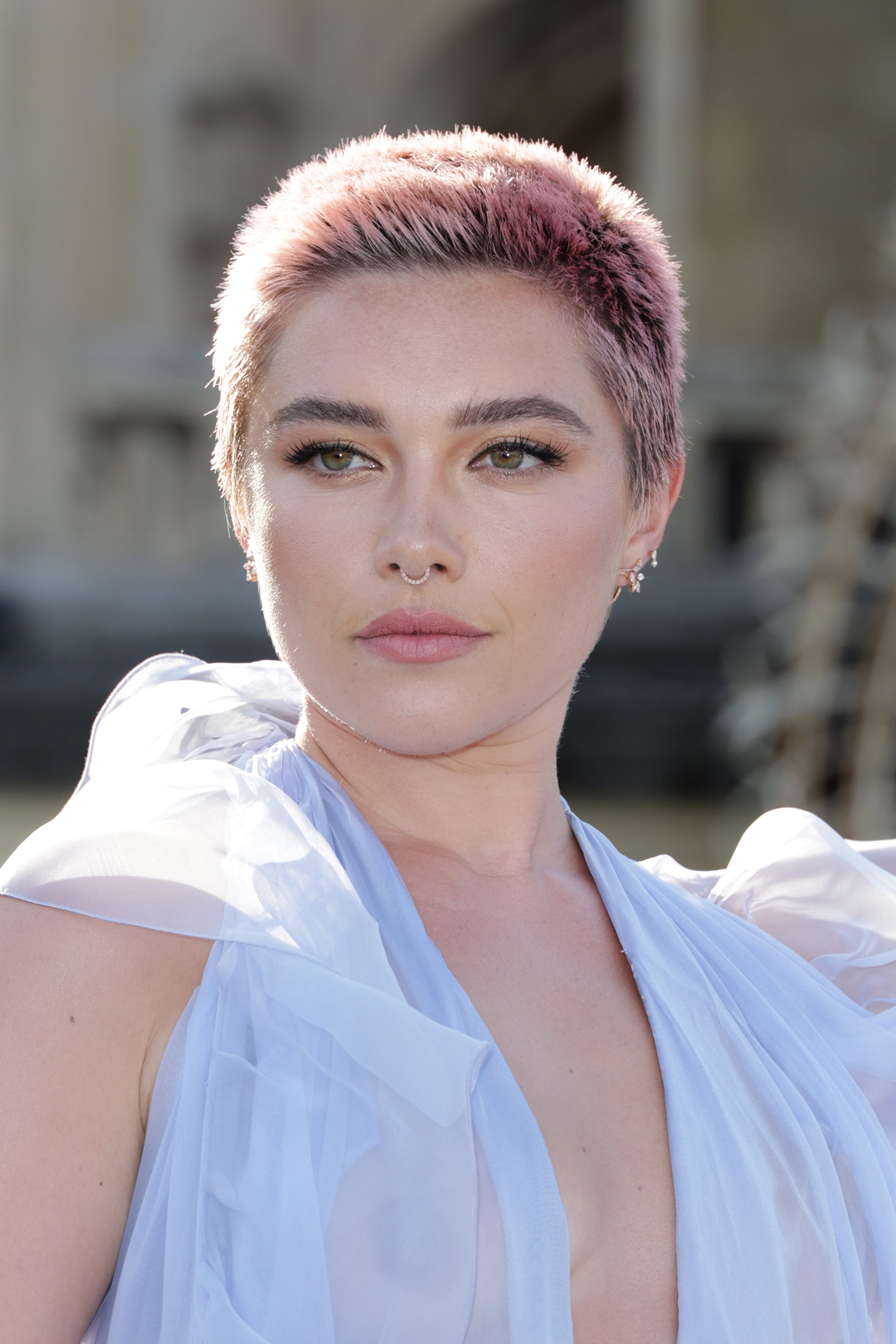 Pink buzz cut deals