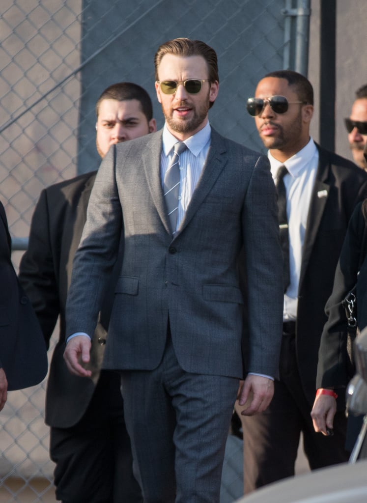 Chris Evans Arriving at Jimmy Kimmel Live April 2017