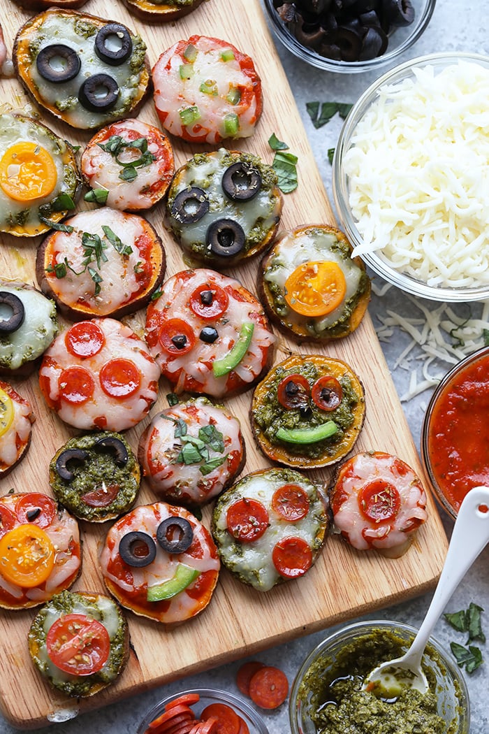 Sweet Potato Pizza Bites