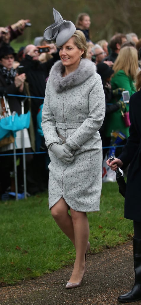 Sophie, Countess of Wessex, at the Christmas Day Church Service, 2015