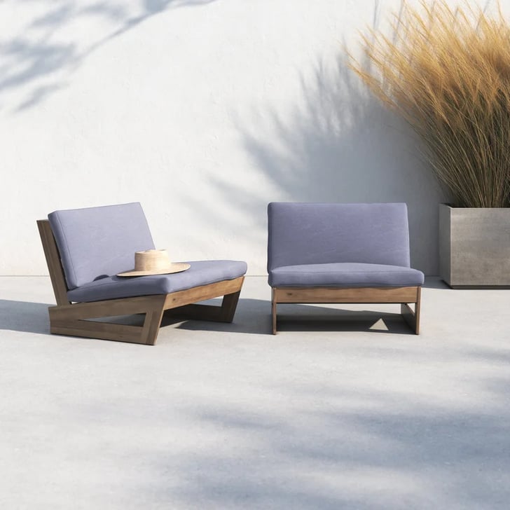 Best Outdoor Chair Set: AllModern Louise Patio Chair With Cushions | The Best Chairs at Wayfair 