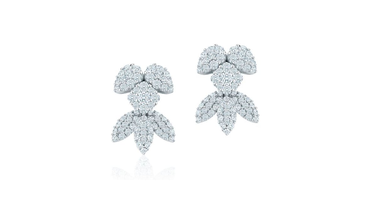 Birks Snowflake Snowstorm Diamond Earrings in White Gold Where to Buy