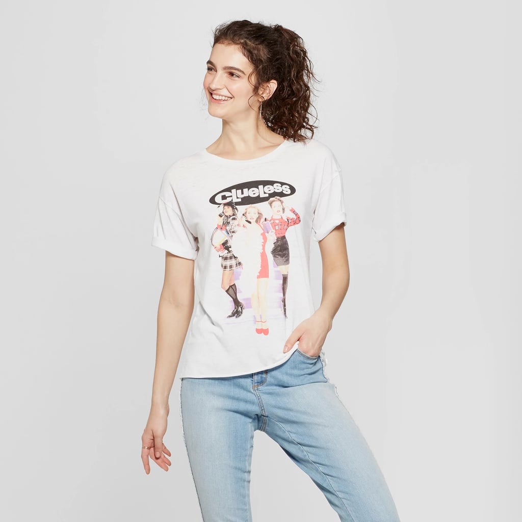 Clueless Short Sleeve Drop Shoulder Graphic T-Shirt