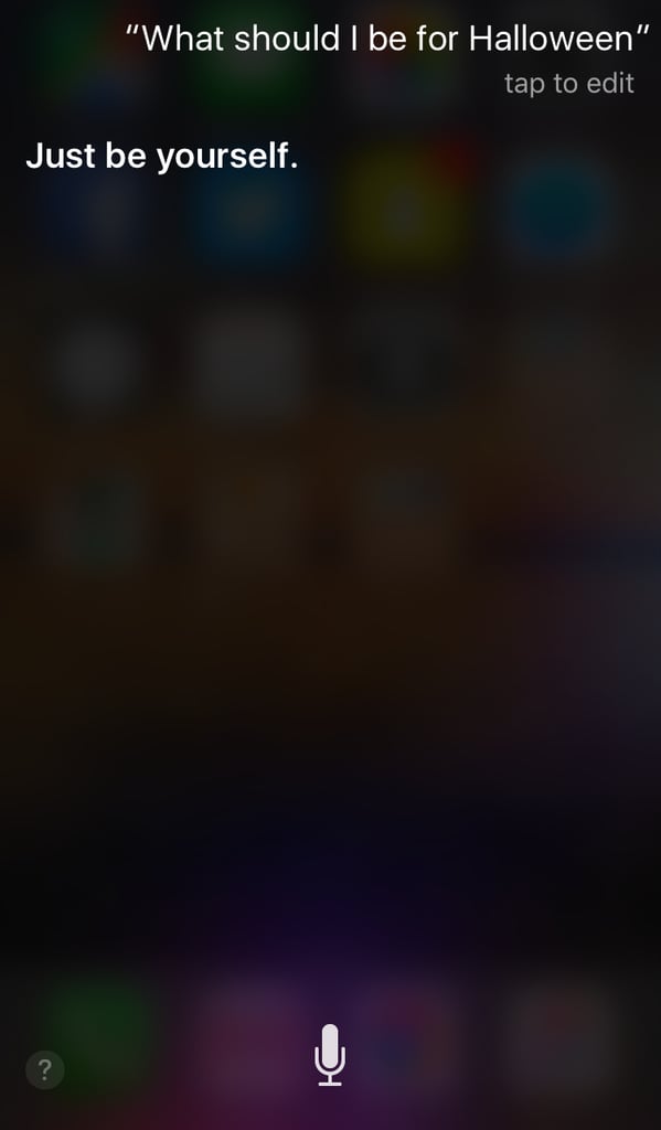 Always keep it real, Siri.