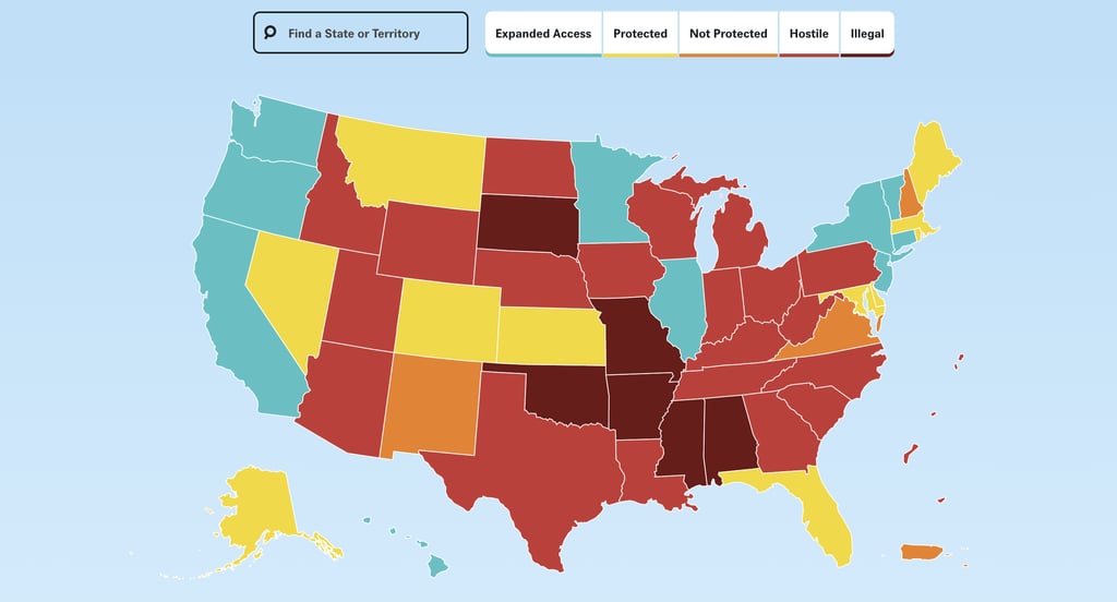 Which States Are Most Impacted by the Roe v. Wade Decision?
