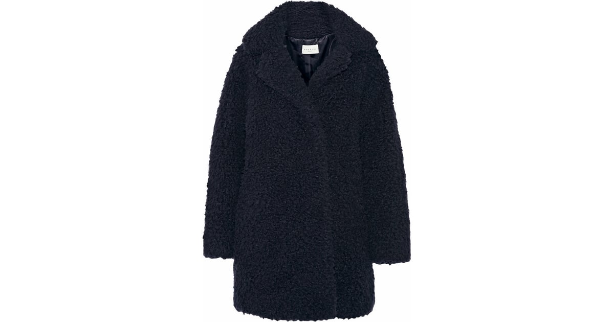Sandro Meryl Oversized Faux Shearling Coat ($745) | Holiday Gifts by ...