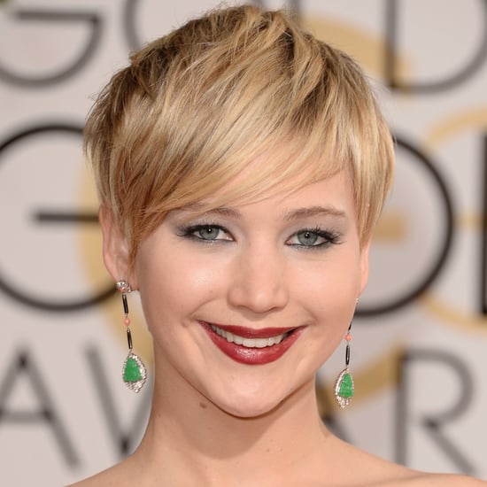 Jennifer Lawrence Hair and Makeup at Golden Globes 2014