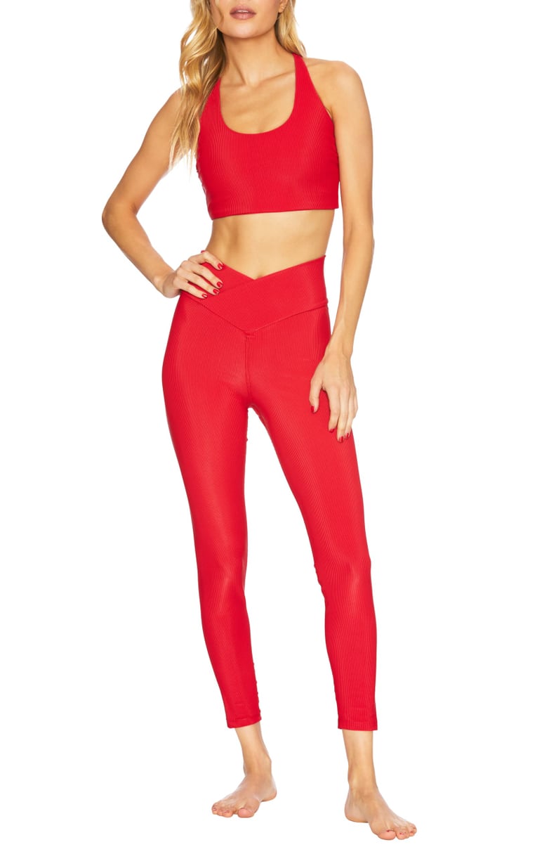 Beach Riot Rocky Racerback Sports Bra and High Waist Rib Leggings