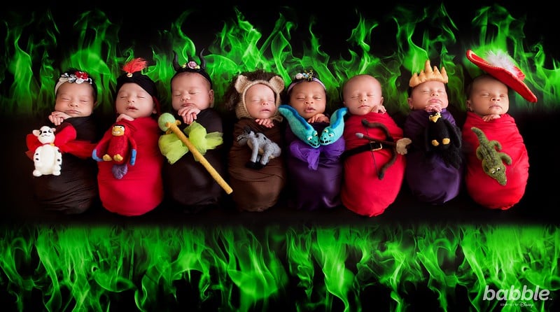 Disney Villain Newborn Photo Shoot