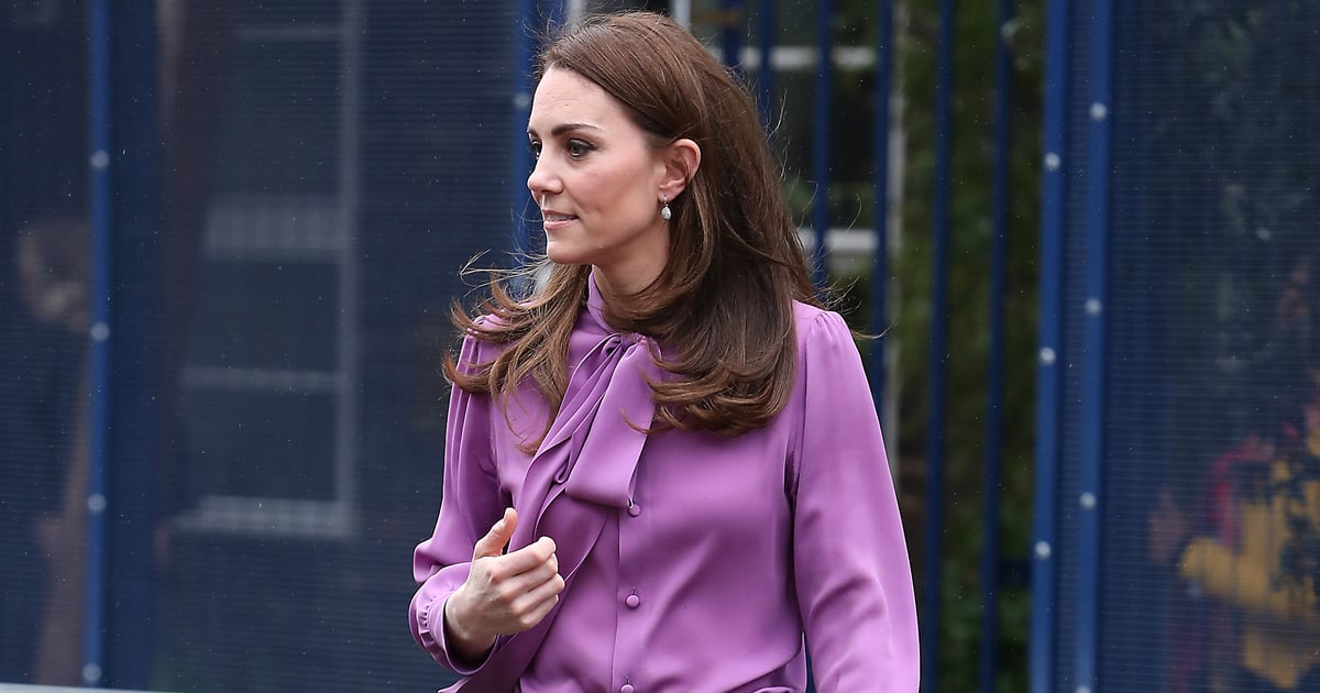 Is Kate Middleton Wearing Her Purple Gucci Blouse Backwards? Fans Are Convinced