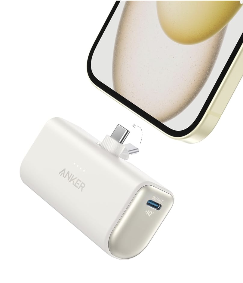 Anker iPhone 16 Nano Power Bank with Built-in USB C Connector