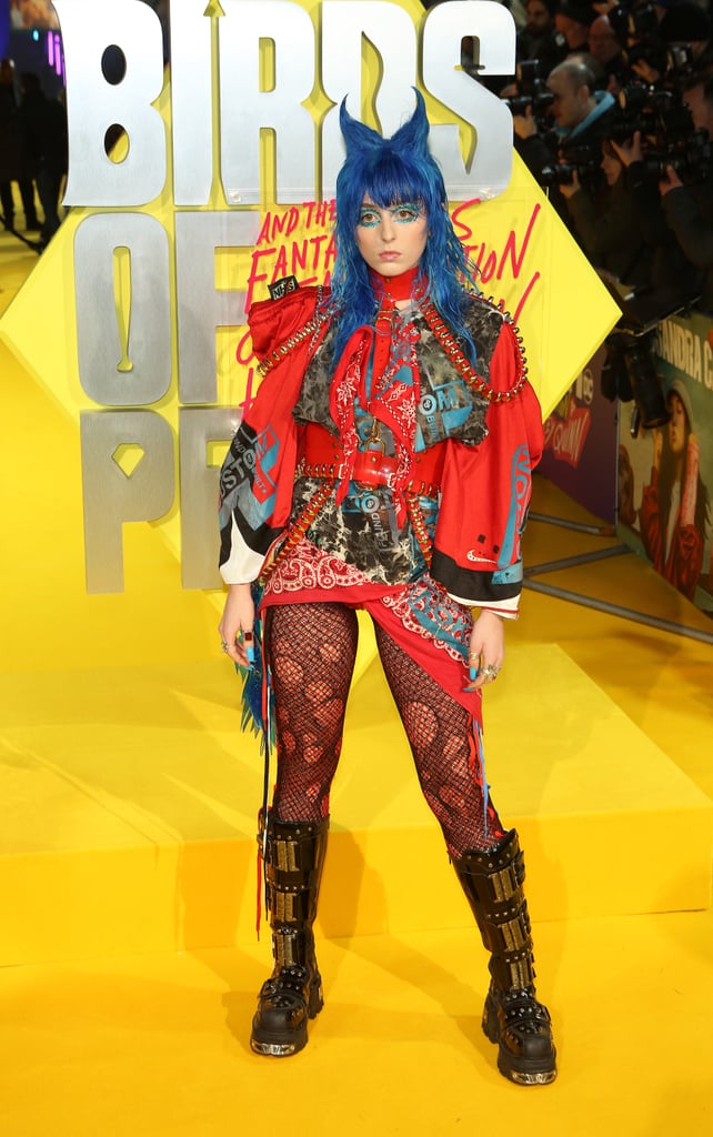 Ashnikko at the Birds of Prey World Premiere in London