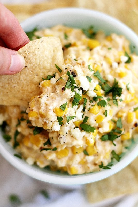 SlowCooker Mexican Grilled Corn Dip Summer SlowCooker Party Recipes