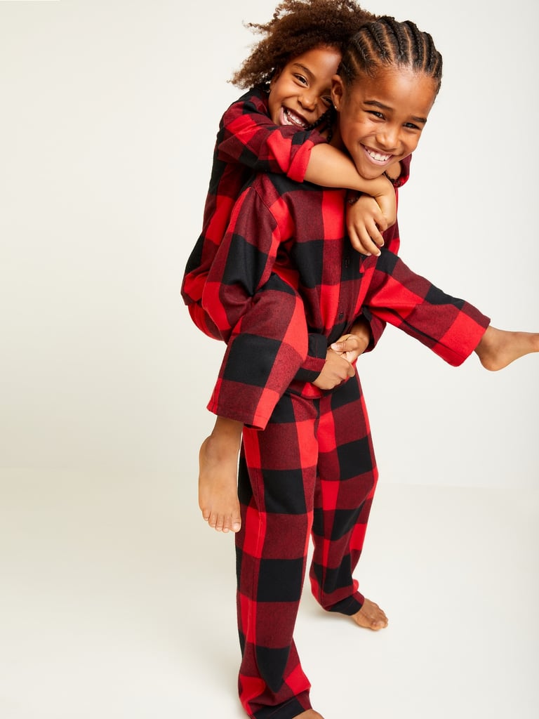Old Navy Patterned GenderNeutral Flannel Pajama Set For Kids Old