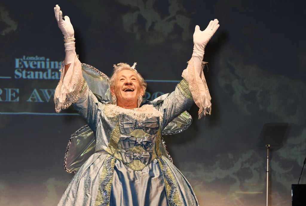 Ian McKellen and Patrick Stewart at Evening Standard Theatre