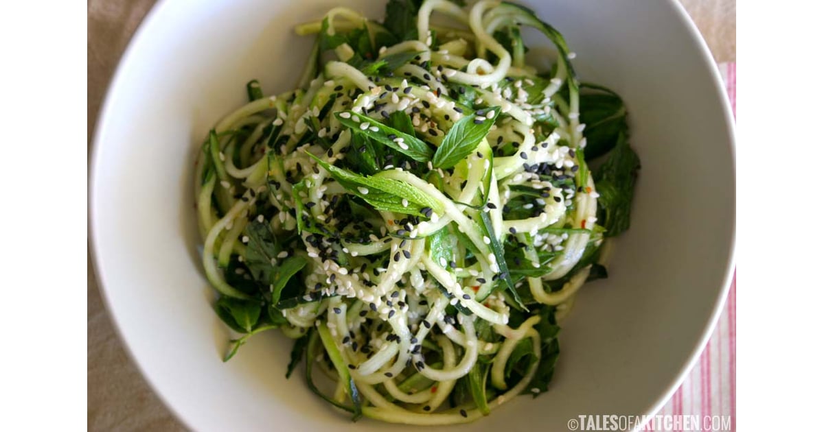 Cucumber Mint Noodles With Ginger Dressing Easy Summer Recipes POPSUGAR Food Photo 3