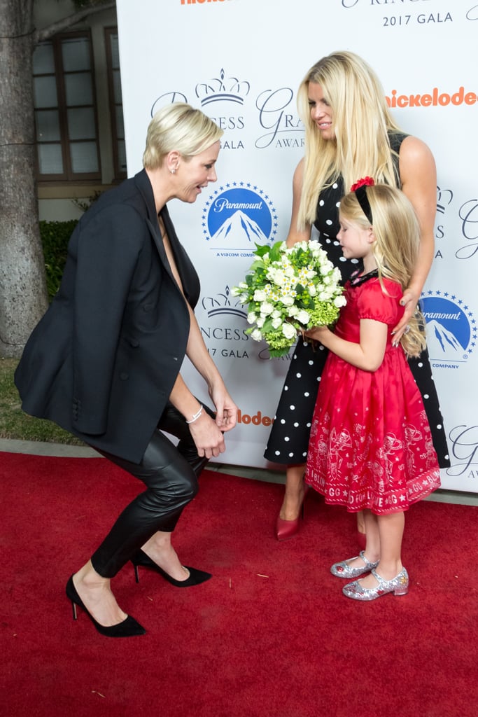 Jessica Simpson and Her Daughter With Princess Charlene