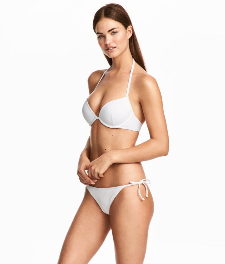 H&M PushUp Bikini White Swimwear POPSUGAR Fashion Photo 6