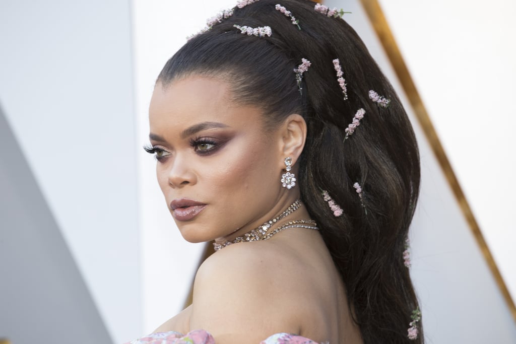 Andra Day's Hair and Makeup at the Oscars 2018