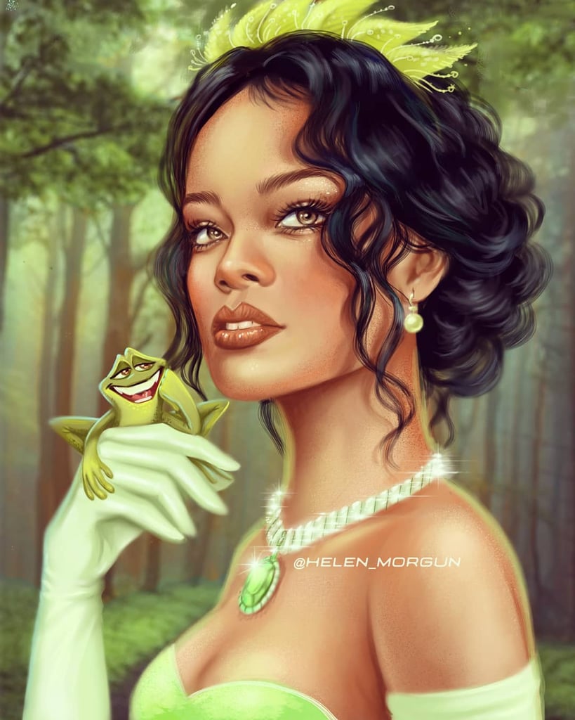 Celebrity Princess: Rihanna as Tiana