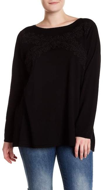Cable Gauge Lace Accent Knit Sweater 35 Originally 70 The