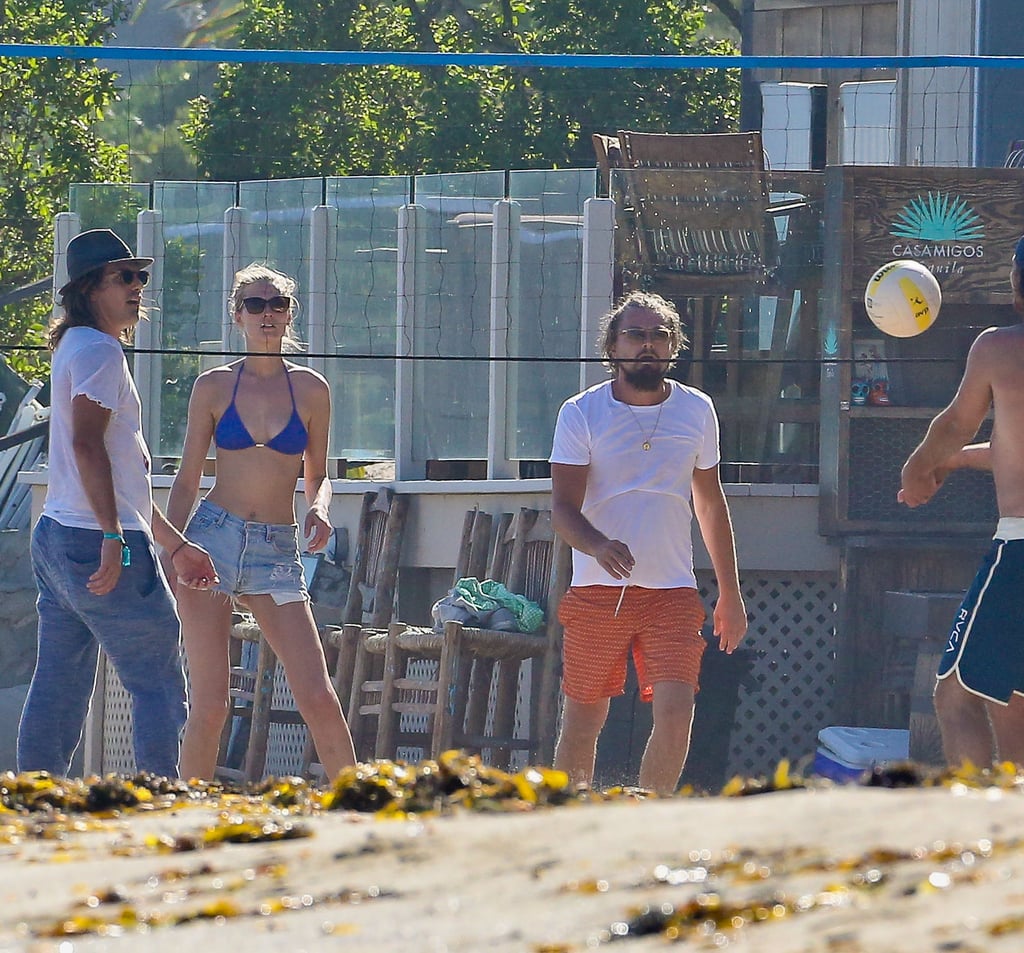 Leonardo DiCaprio and Toni Garrn Play Volleyball | Pictures
