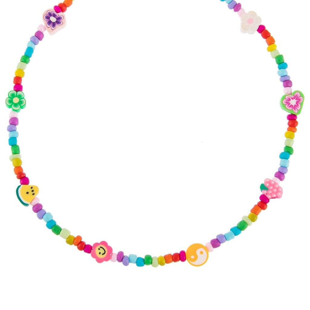 Adina's Jewels Neon Multi Charm Beaded Necklace