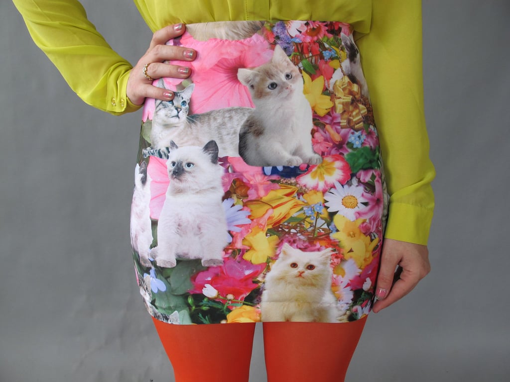 Um, is there anything more adorable than this kitty garden miniskirt ($56)?