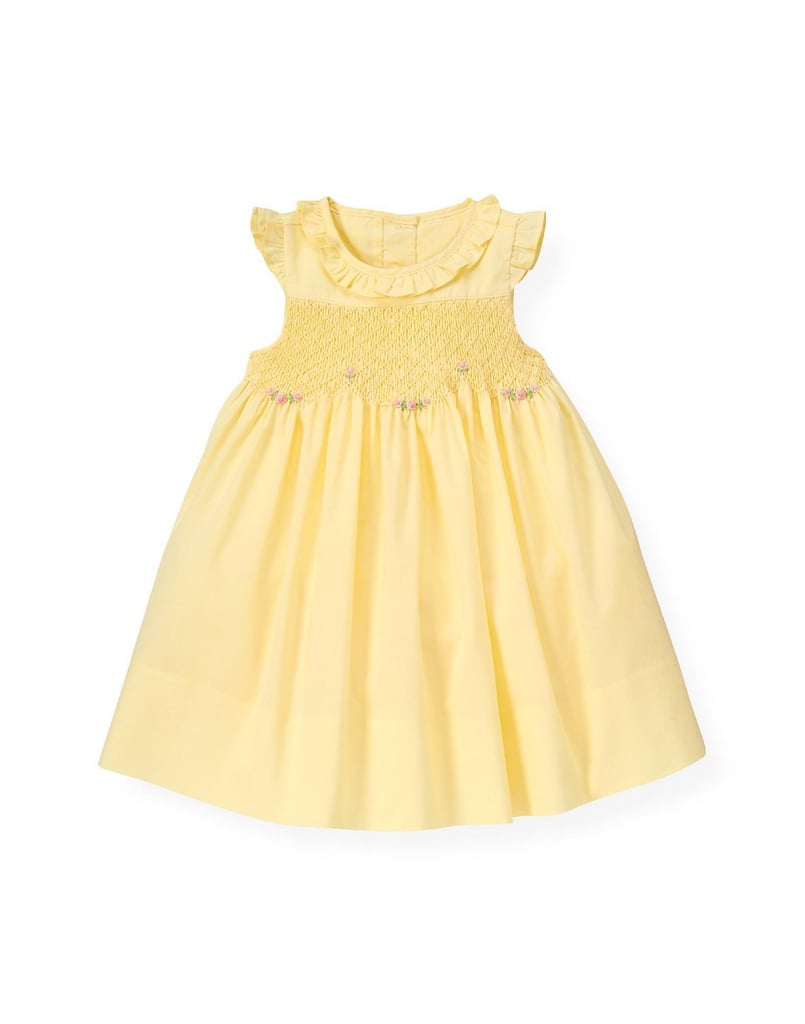 yellow smocked easter dress