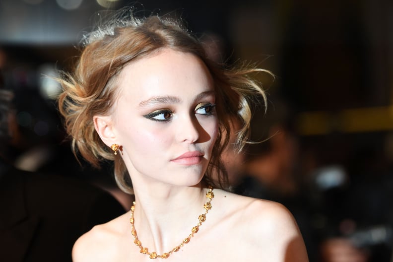 Lily-Rose Depp Matched Her Gold Eye Shadow to Her Jewelry Set