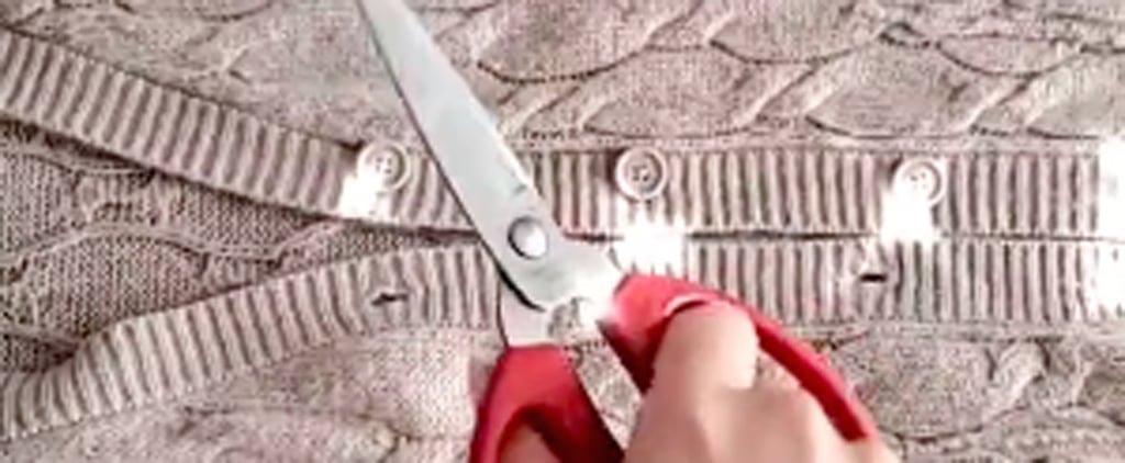 How to Turn a Cardigan Into a Cropped Set | TikTok Video