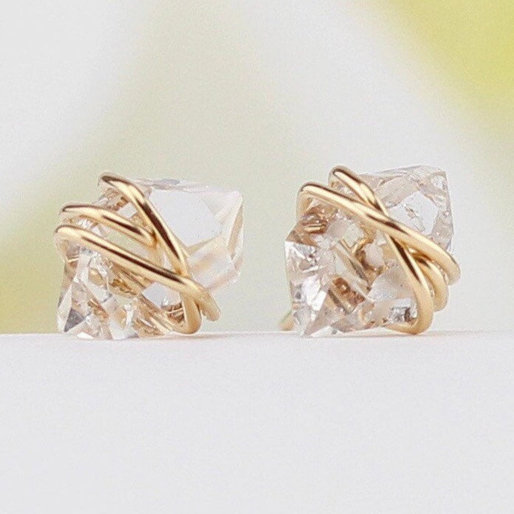 Herkimer Diamond Earrings Studs