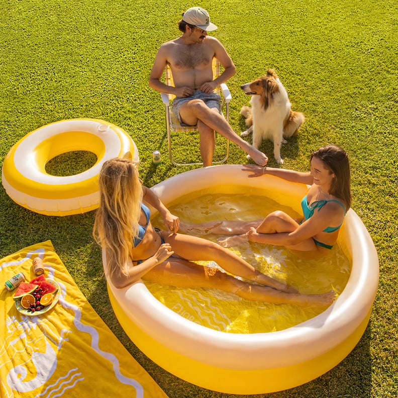 A Yellow Inflatable Pool: Mellow Yellow Kiddie Pool