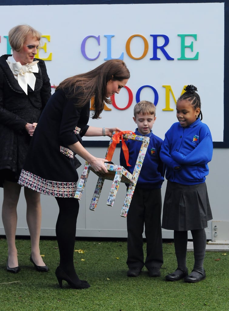 Kate Middleton at the Clore Art Room in London Pictures POPSUGAR Celebrity