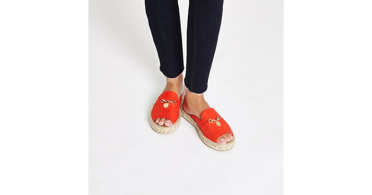 Skæbne Gutter telex River Island Red Espadrille Peep Toe Wide Fit Sandals | 15 Cute Espadrille  Sandals That Prove They're the It Shoe of Summer 2019 | POPSUGAR Fashion  Photo 13