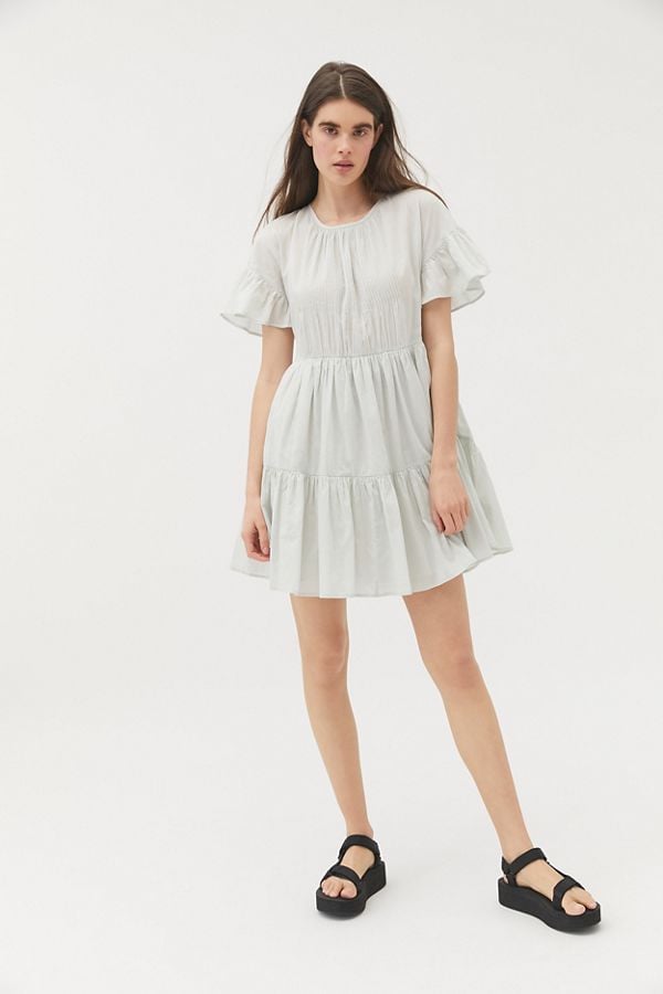 Urban Outfitters Moura Tiered Ruffle Frock Dress