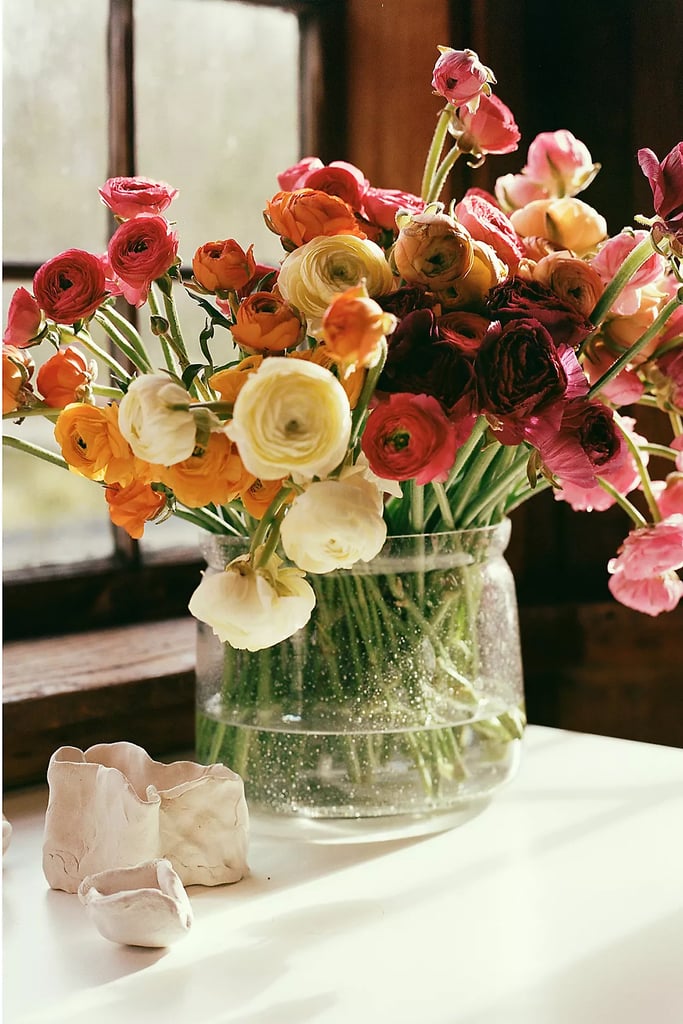 A Vibrant Display: Fresh Rainbow Ranunculus Bunch