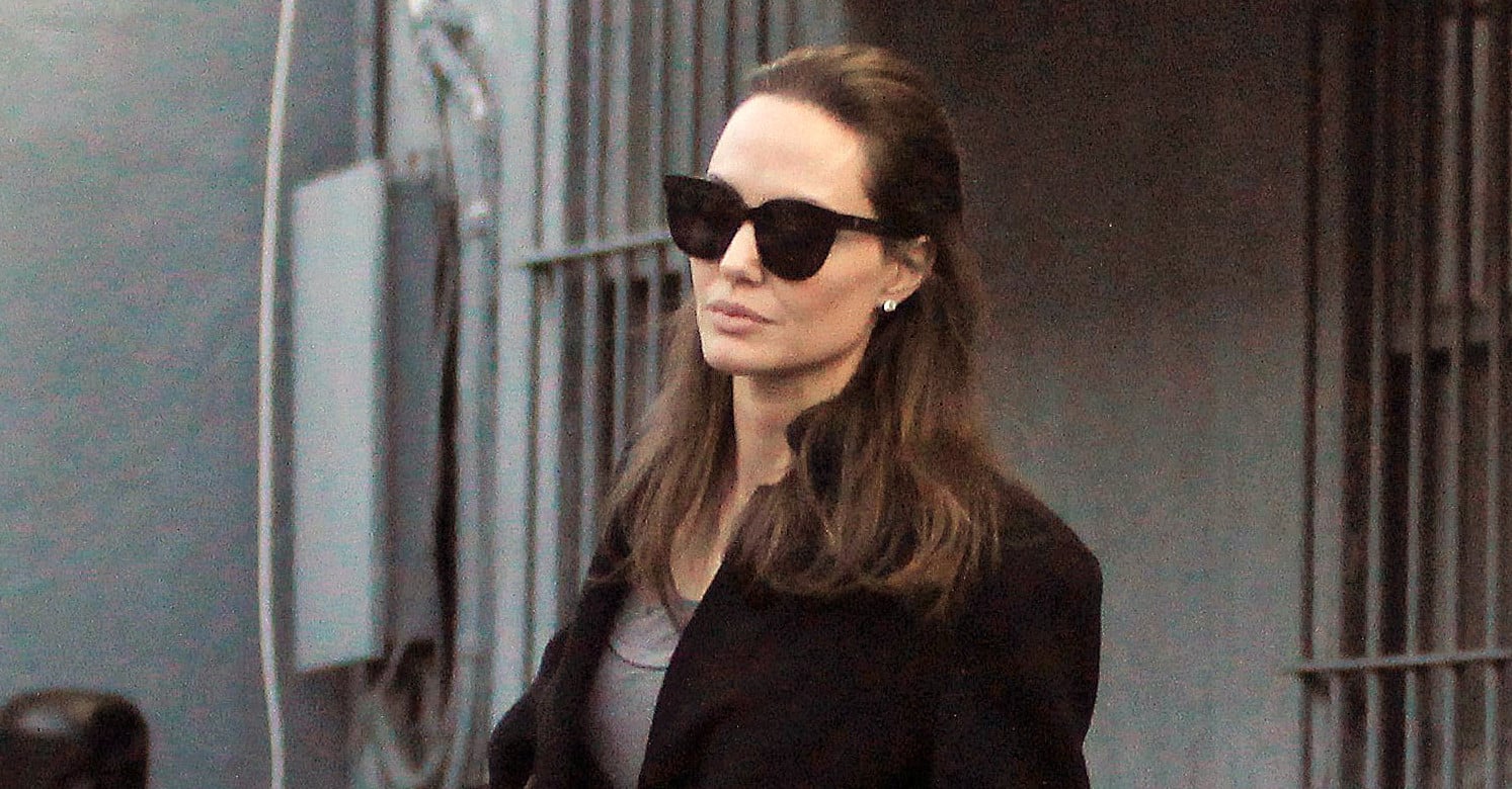Angelina Jolie Wearing Black Flats