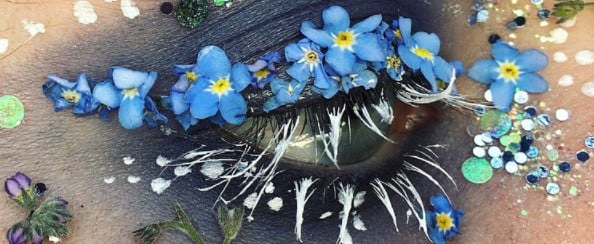 Flower Eyeliner Trend