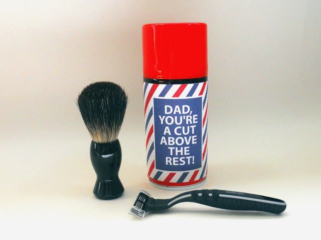 Father's Day Shaving Kit Label