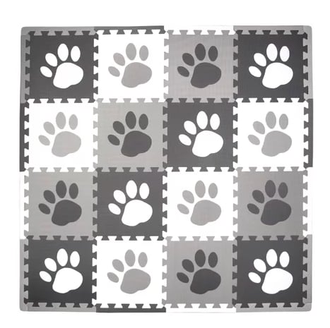 Tadpoles Soft Foam Playmat Set 16pc Pawprint