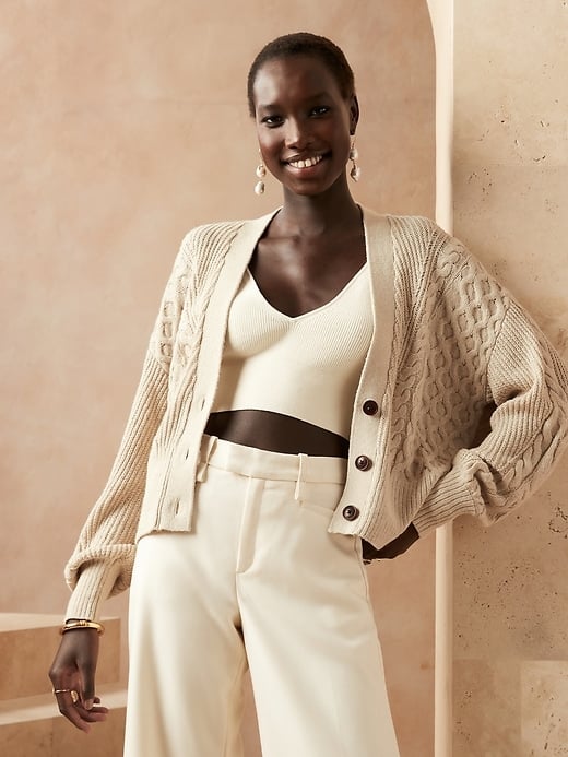 Banana Republic Cotton-Hemp Cardigan