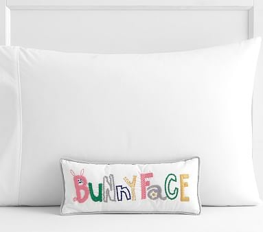 Margherita Missoni Embroidered Bunny Lumbar Decorative Pillow