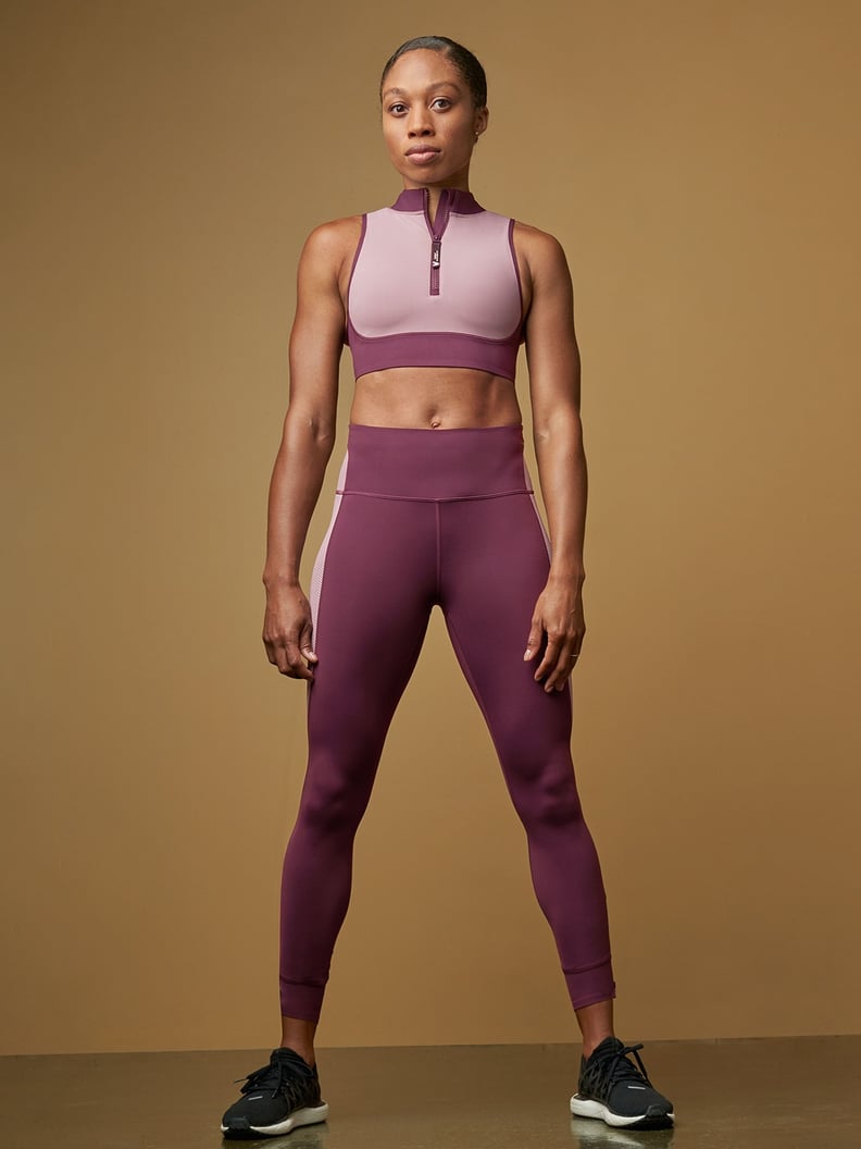 Athleta Strappy Sports Bra Purple