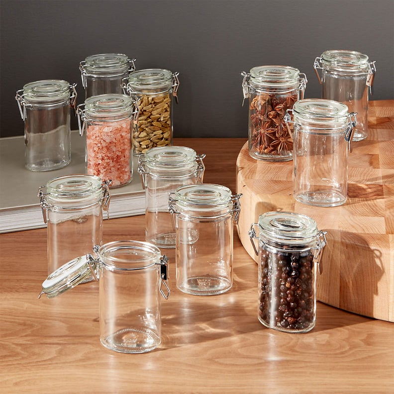 Spice Jars With Clamp Lids: Crate & Barrel Mini Oval Spice-Herb Jars With Clamp