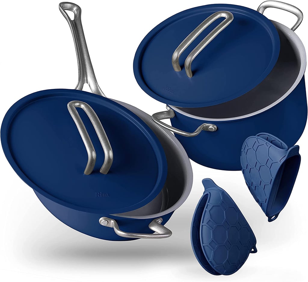 Risa Cookware Set in Deep Blue