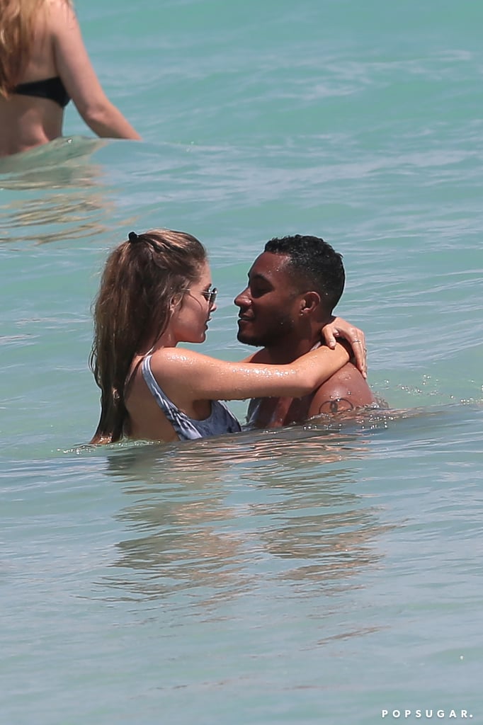 Doutzen Kroes Wearing a Swimsuit on the Beach in Miami